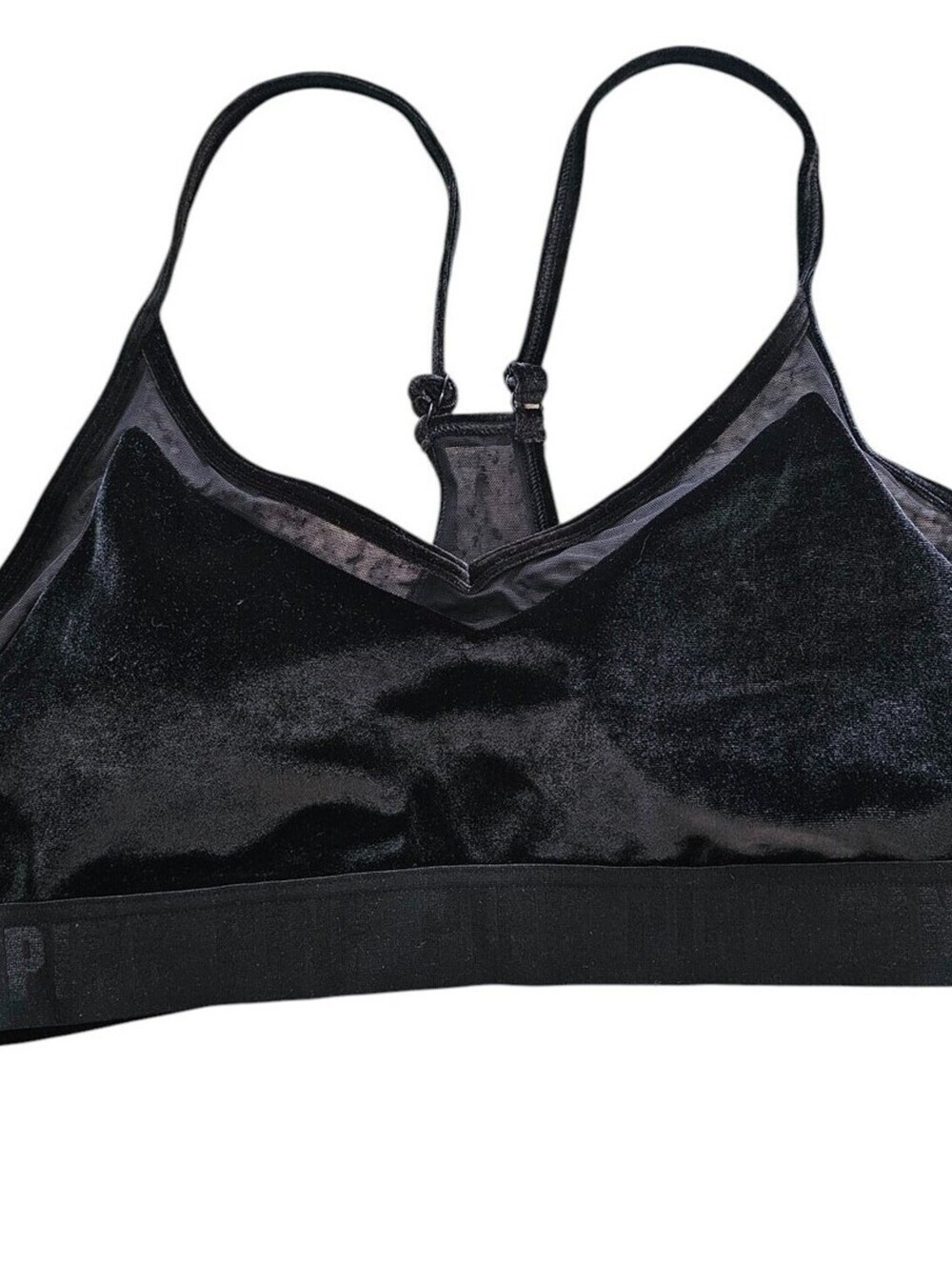 PINK Sport by Victorias Secret Sz L Ultimate Lightly Lined Bra Black Velvet